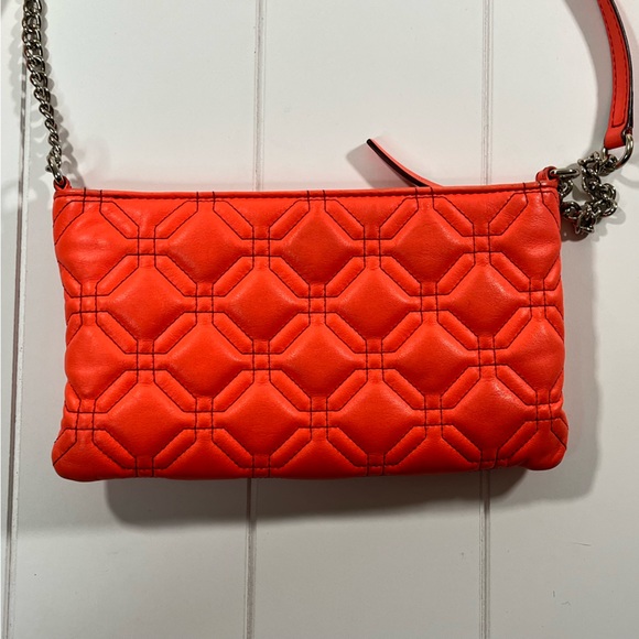 Kate Spade Quilted Cow Leather Coral Crossbody Bag - Picture 2 of 9
